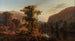 Autumn River Landscape Painting - Henry W Kemper — artwork view