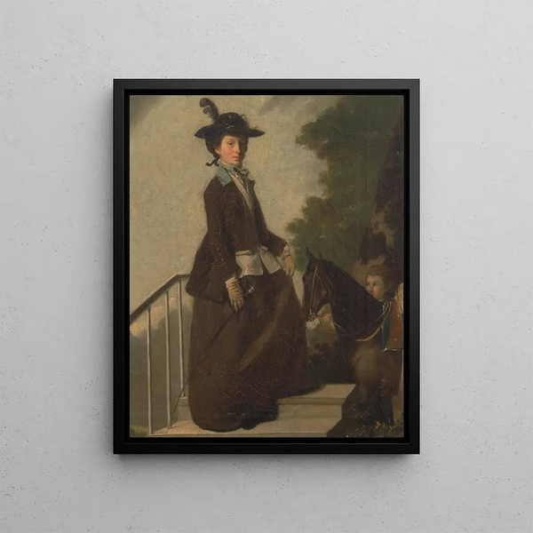 Elizabeth Bridgman sister of the artist - Henry Walton — framed artwork on a wall
