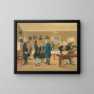 The country club - Henry William Bunbury — framed artwork on a wall