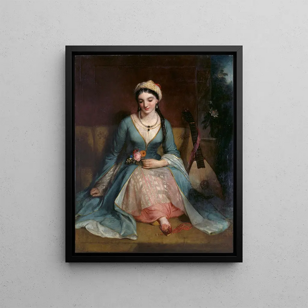 A Young Greek Woman - Henry William Pickersgill — framed artwork on a wall