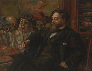 Portrait of James Ensor - Henry de Groux — artwork view