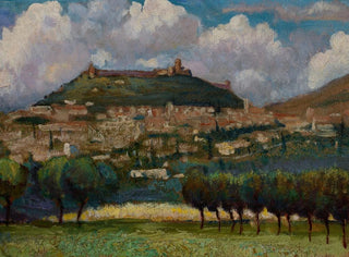 Italian landscape painting - Henryk Dietrich — artwork view