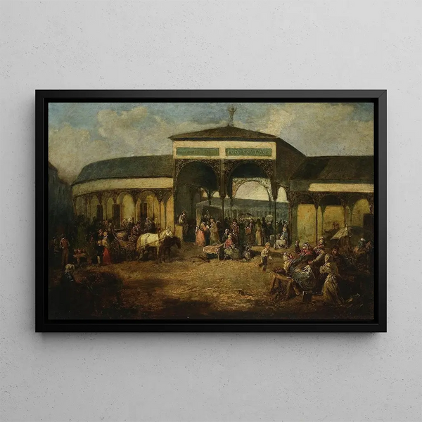 Place de la Porte de Fer - Henryk Pillati — framed artwork on a wall