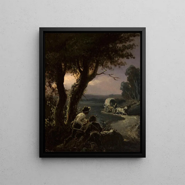 The Thieves - Henryk Pillati — framed artwork on a wall