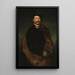 Portrait of Maksymilian Rodakowski, the artist's brother - Henryk Rodakowski — framed artwork on a wall