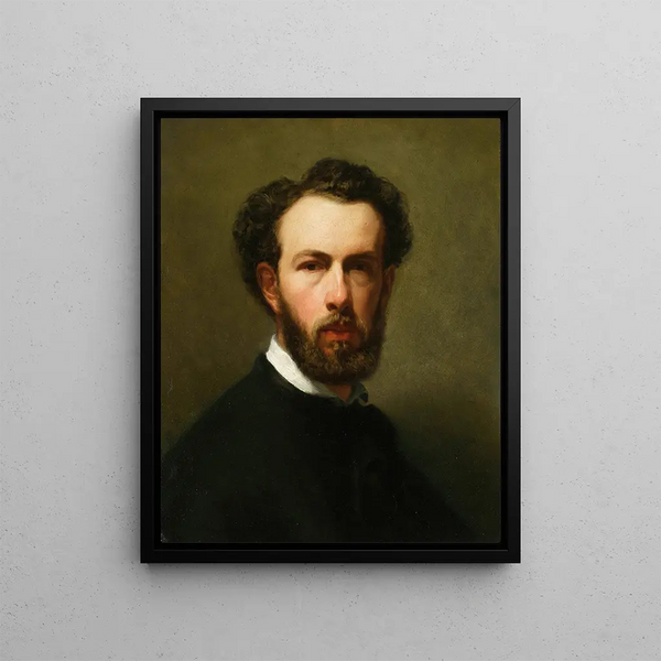 Self-portrait Painting - Henryk Rodakowski — framed artwork on a wall