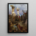 Christian Golgotha painting sketch - Henryk Siemiradzki — framed artwork on a wall