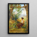 Young girl on a swing - Henryk Siemiradzki — framed artwork on a wall