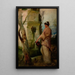 Young Girl at the Well - Henryk Siemiradzki — framed artwork on a wall