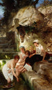 Roman idyll painting before the bath - Henryk Siemiradzki — artwork view