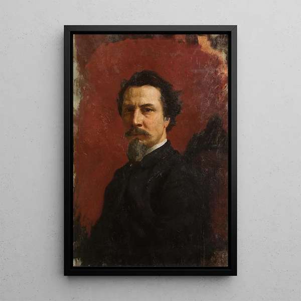Self-portrait - Henryk Siemiradzki — framed artwork on a wall