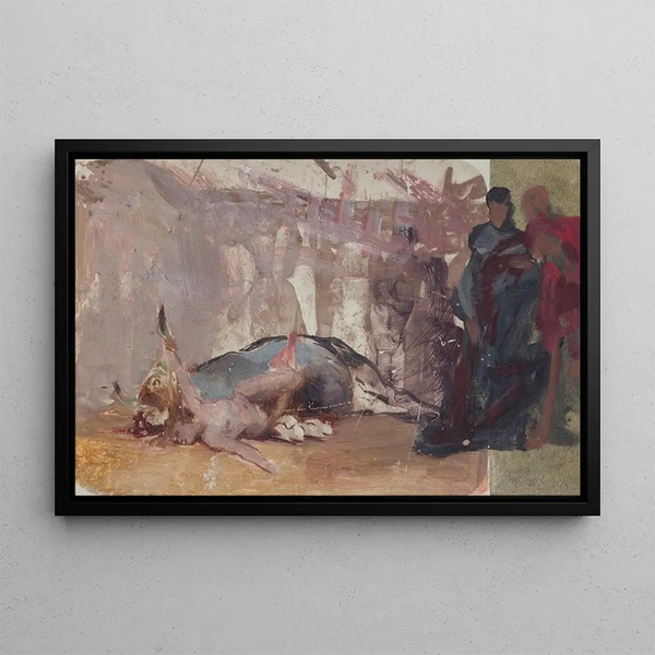 Study for the painting Christian Dirce - Henryk Siemiradzki — framed artwork on a wall