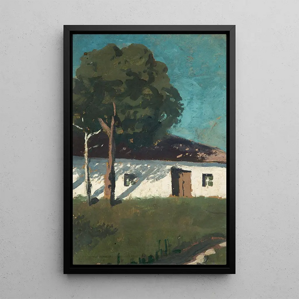 House at Sun - Henryk Szczygliński — framed artwork on a wall