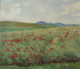 Field of Poppies - Henryk Weyssenhoff — artwork view