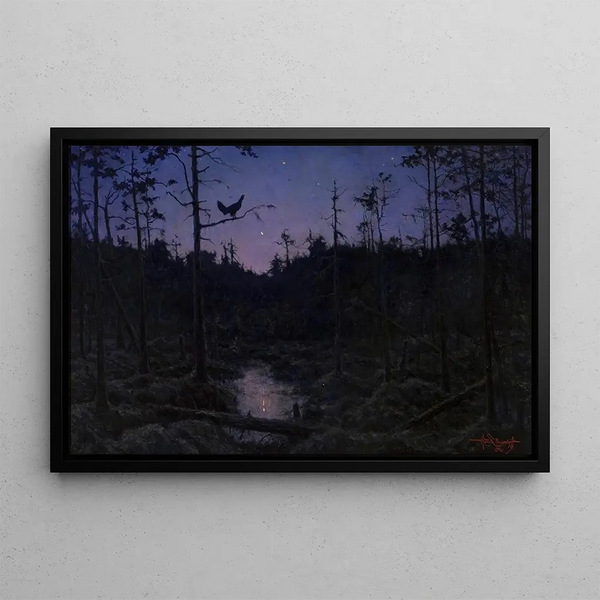 Chanson mystérieuse - Henryk Weyssenhoff — framed artwork on a wall