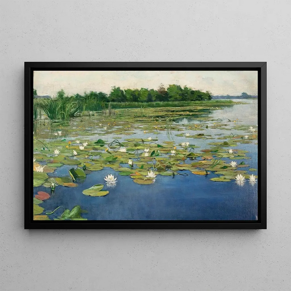 Nénuphars - Henryk Weyssenhoff — framed artwork on a wall