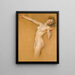 Étude de bacchante pour le matin vintage - Herbert James Draper — framed artwork on a wall