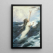 Flying Fish - Herbert James Draper — framed artwork on a wall