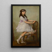 Portrait painting of Miss Barbara De Selincourt - Herbert James Draper — framed artwork on a wall