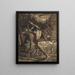 Hercule fighting Death for Alceste's soul - Herbert Thomas Dicksee — framed artwork on a wall