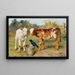 An Unexpected Guest - Herbert William Weekes — framed artwork on a wall