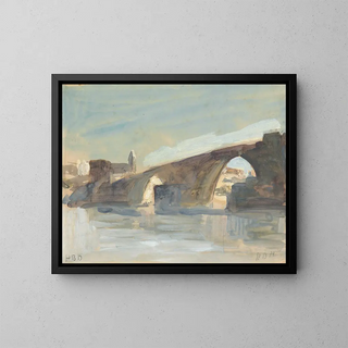 a bridge - Hercules Brabazon Brabazon — framed artwork on a wall