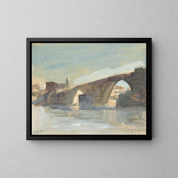 a bridge - Hercules Brabazon Brabazon — framed artwork on a wall