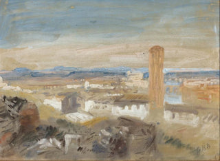 a Campanile among ruins - Hercules Brabazon Brabazon — artwork view