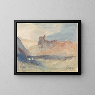 Côte près de Tunis - Hercules Brabazon Brabazon — framed artwork on a wall