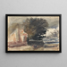 Cottage under a Tree - Hercules Brabazon Brabazon — framed artwork on a wall
