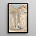 Figures dans une colonnade orientale - Hercules Brabazon Brabazon — framed artwork on a wall