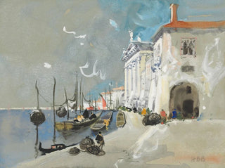 Fish Baskets Painting, Chioggia, south of Venice - Hercules Brabazon Brabazon — artwork view