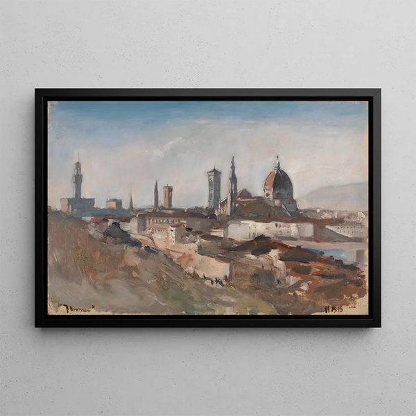 Florence Painting - Hercules Brabazon Brabazon — framed artwork on a wall