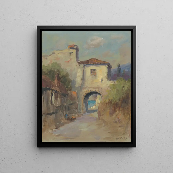 Door - Hercules Brabazon Brabazon — framed artwork on a wall