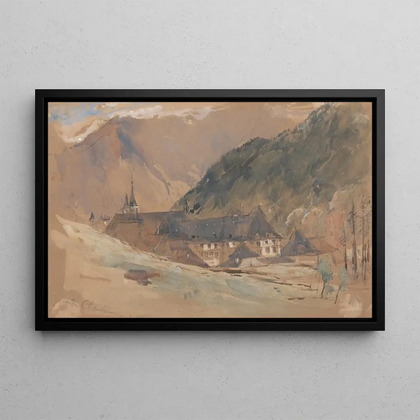 Large Chartreuse Painting - Hercules Brabazon Brabazon — framed artwork on a wall