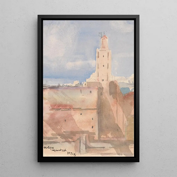 Mosque Koutoubia Marrakech - Hercules Brabazon Brabazon — framed artwork on a wall