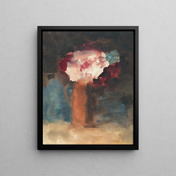 Roses - Hercules Brabazon Brabazon — framed artwork on a wall