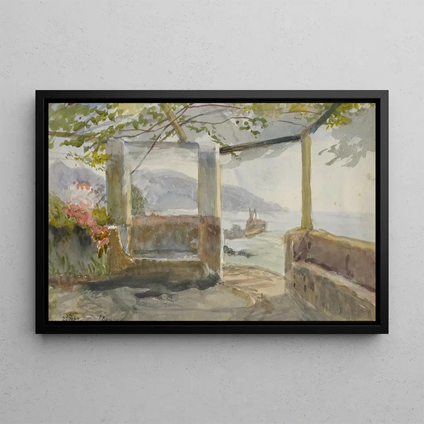 Seaside - Hercules Brabazon Brabazon — framed artwork on a wall