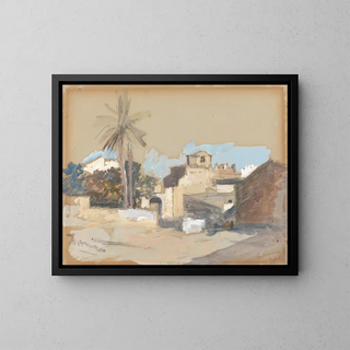 Taormine - Hercules Brabazon Brabazon — framed artwork on a wall