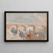The Bridge at Saint-Valery - Hercules Brabazon Brabazon — framed artwork on a wall