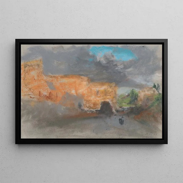 The Colosseum in Rome - Hercules Brabazon Brabazon — framed artwork on a wall