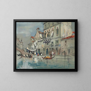 La maison de Tintoretto à Venise - Hercules Brabazon Brabazon — framed artwork on a wall