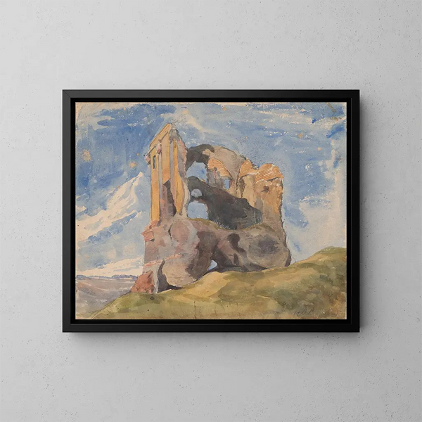 Tomb in the Countryside - Hercules Brabazon Brabazon — framed artwork on a wall