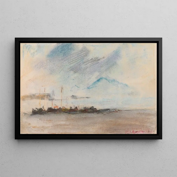Vésuve - Hercules Brabazon Brabazon — framed artwork on a wall