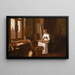 a woman cleaning fish - Hercules Sanders — framed artwork on a wall