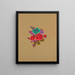 Floral Group polychrome I - Herman A. Elsberg — framed artwork on a wall
