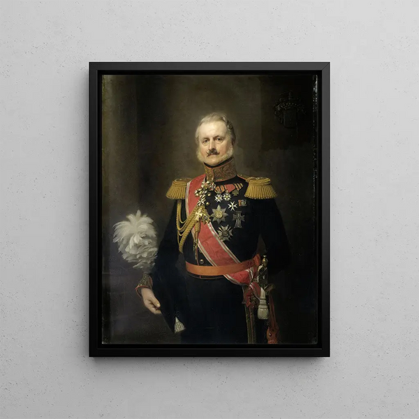 Antonie Frederick Jan Floris Jacob Baron van Omphal 1788-1863 Lieutenant-general - Herman Antonie de Bloeme — framed artwork on a wall