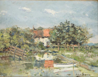 Summer Farm Painting - Herman Bogaert — artwork view
