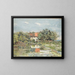 Summer Farm Painting - Herman Bogaert — framed artwork on a wall