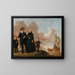 Portrait of a family known as Dirk Janssen Bol and his wife Marritge Claesdr with their children - Herman Doncker — framed artwork on a wall
